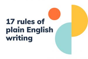 17 rules of plain English writing