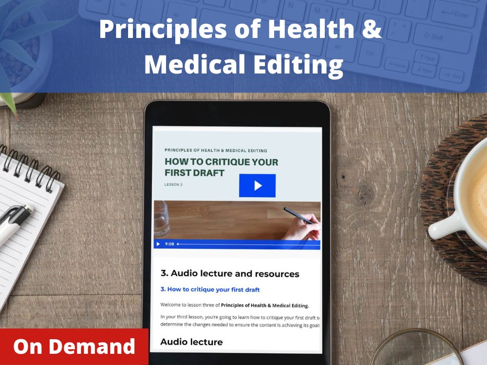 medical editing course