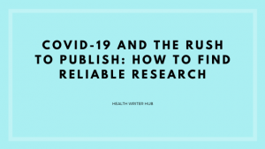 reliable COVID-19 research