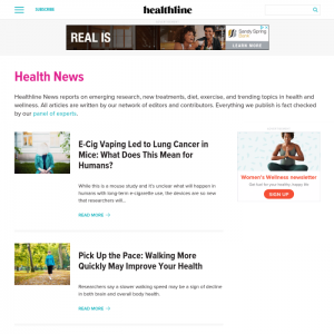 healthline medical news websites